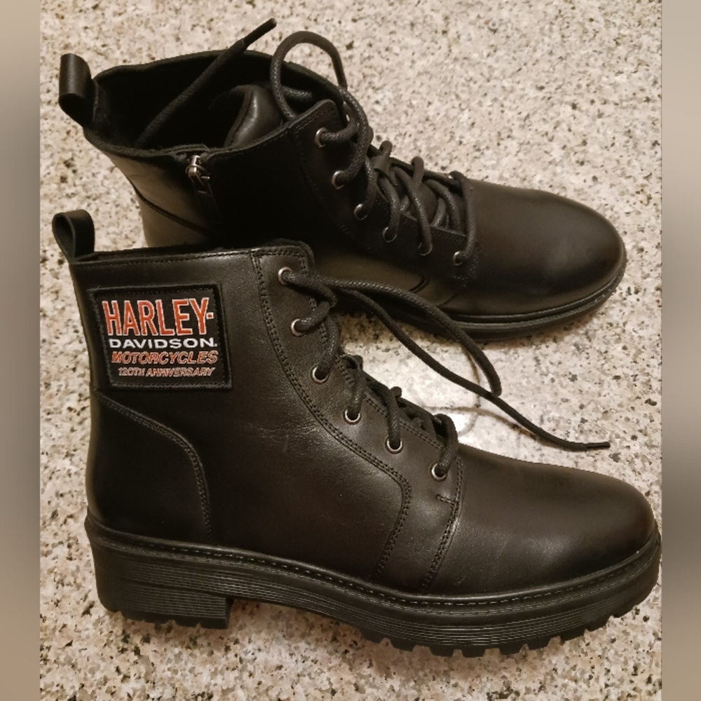 Harley-Davidson Black Leather Women's Boots